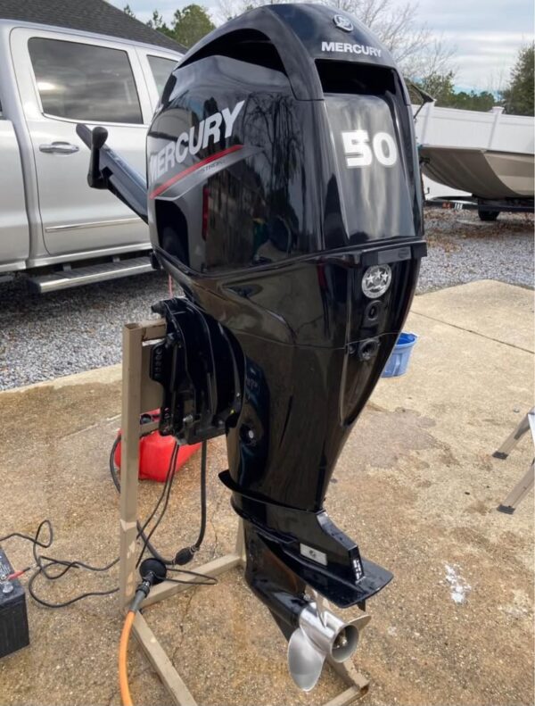 Used Mercury 50hp Tiller Outboard Motor 1 Used Mercury 50hp Tiller Outboard for sale