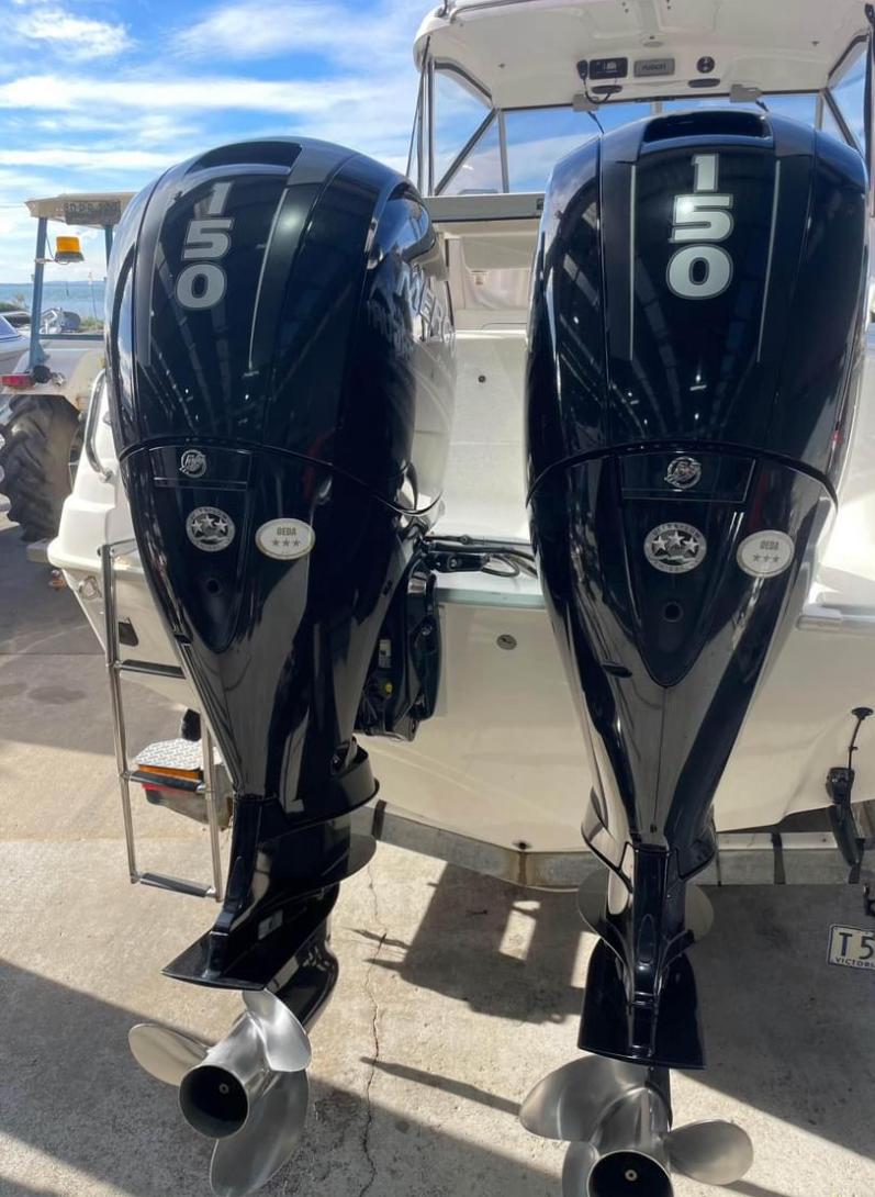 Used Mercury 150hp Twin Outboard for Sale