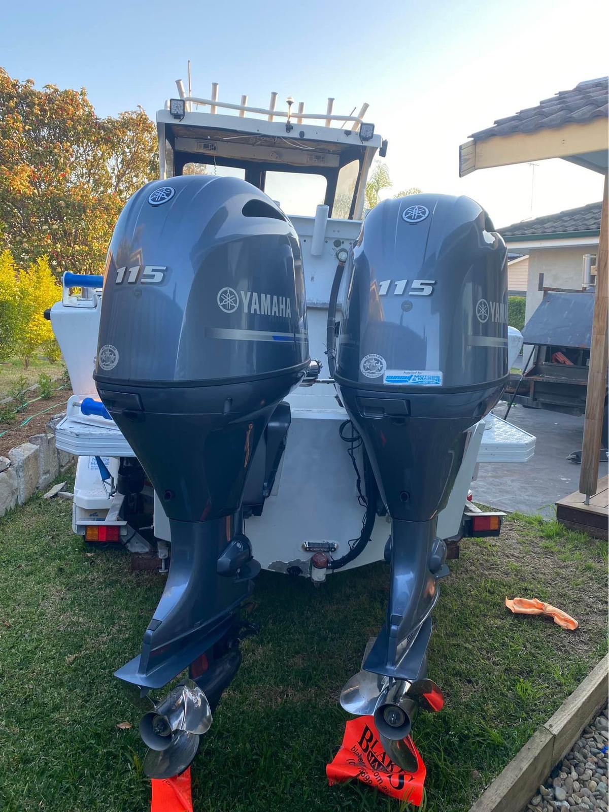 Used Yamaha 115hp Twin Outboard Motor for sale