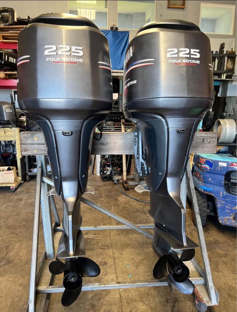 Used Yamaha 225hp Twin Outboard Motor for sale