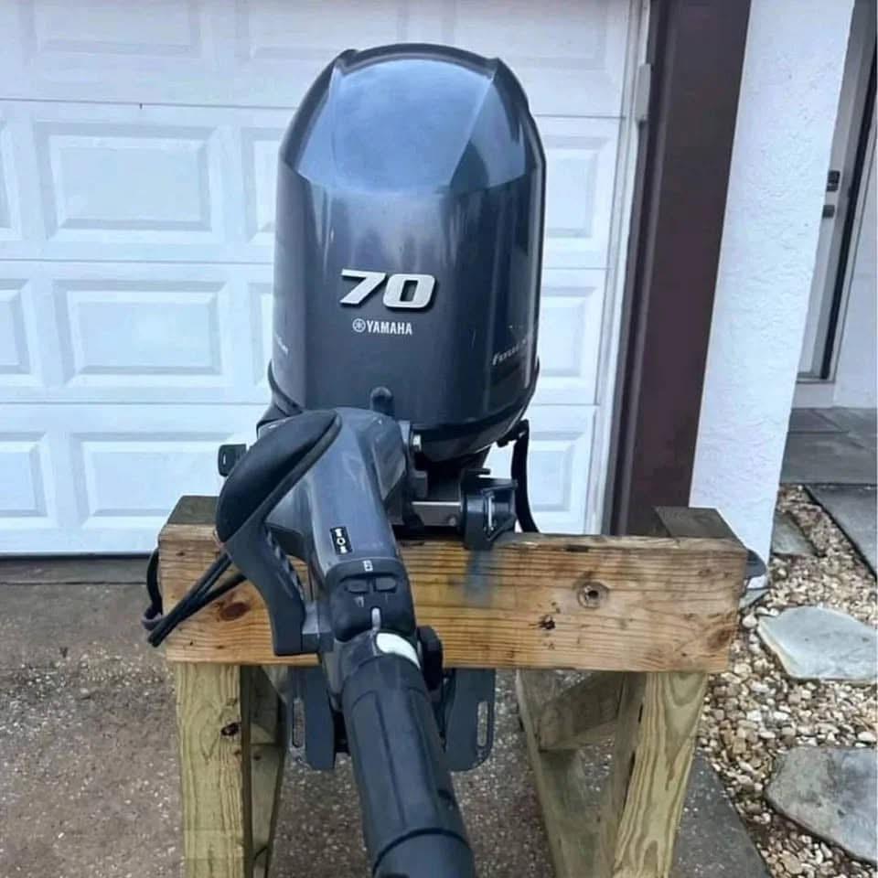 Used Yamaha 70hp Tiller Outboard Motor for sale