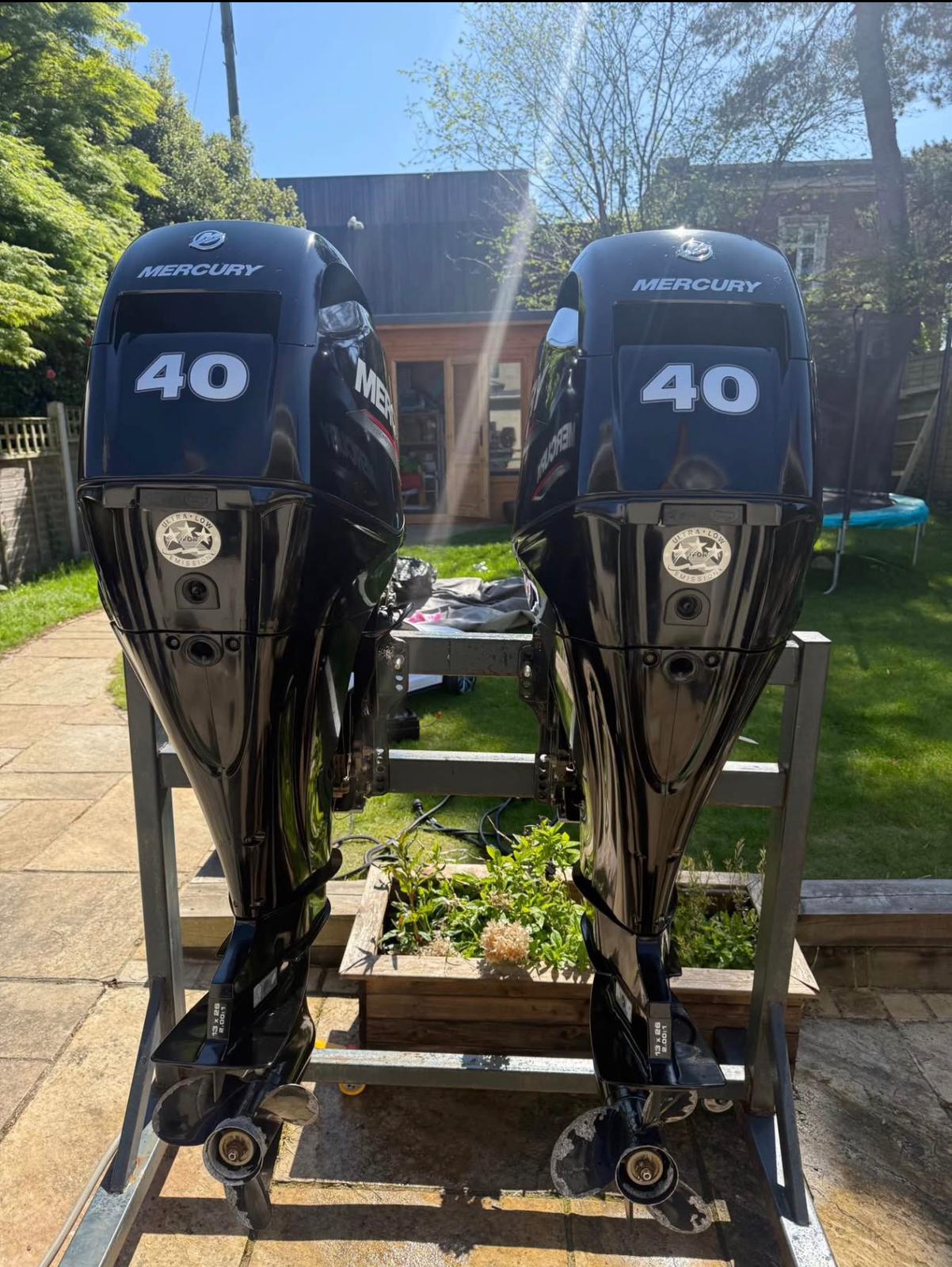 Used Mercury 40hp Twin Outboard Motor for sale