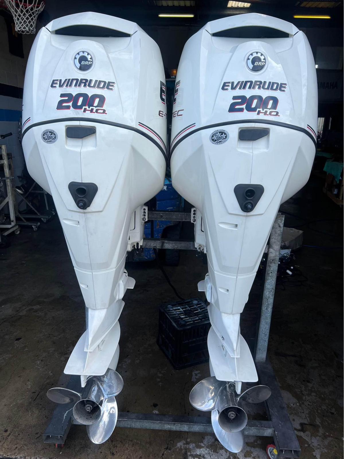 Used Evinrude 200hp Twin Outboard for sale