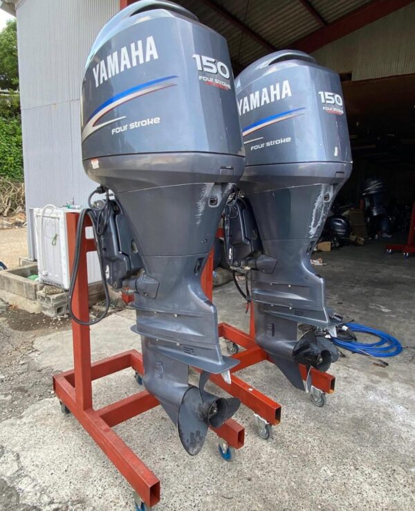 Used Twin Yamaha 150hp Outboard Motor 1 Used Twin Yamaha 150hp Outboard for sale
